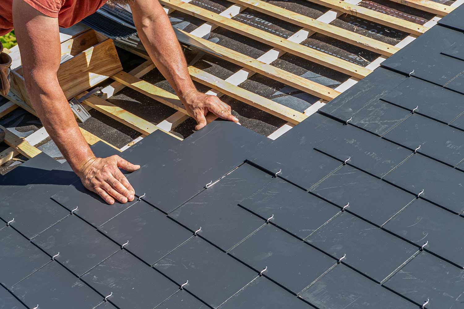 installing slate roof